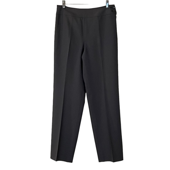 Talbots Italian Wool High Rise Flat Front Trouser Dress Pants 6 Gray Career Wear - Picture 1 of 14